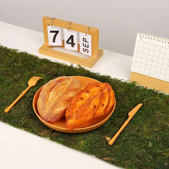 108'' x 12'' Moss Table Runner Dried Moss Sheet Roll for Crafts Preserved Moss Mat for Table Decoration Green Moss for Wedding Party Woodland Garden Fairy Decor {4}