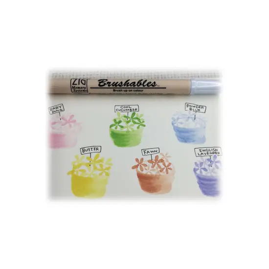 Brushables Dual-Tip Markers - 6 Color Set Pastel {2}