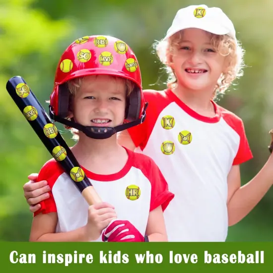 375 Pcs Softball Helmet Decals Award Self Adhesive Baseball Helmet Stickers Softball Baseball Decals Accessories for Girls Boys Women Men {2}
