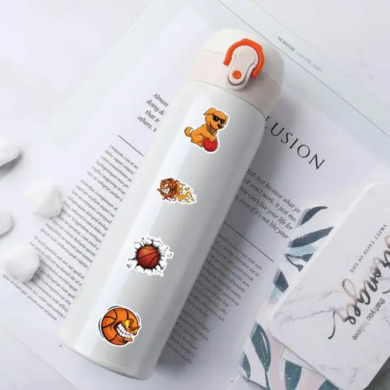 150Pcs Basketball Stickers, Sports Stickers for Water Bottles, Basketball Gifts for Teen Boys, Vinyl Waterproof Stickers for Luggage Car Laptop Skateboard Keyboard {5}