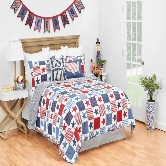 57" Freedom Garland Patriotic U.S.A. Fourth of July Memorial Day Labor Day Cookout Liberty Decorative Decor {5}