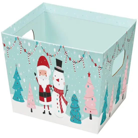 Pack/3: Winter Wonderland Baskety Tray - 12 x 9-1/2 x 4-1/2" {1}