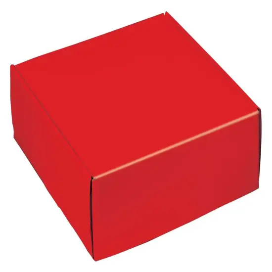 Pack/6: Red Decorative Mailer - 12 x 12 x 3" {1}