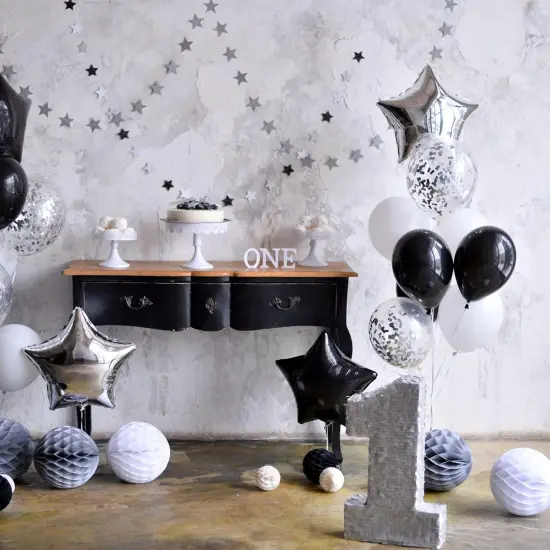 18" Star Foil Mylar Balloons - Party Decorations, Silver, 10 Pieces {2}