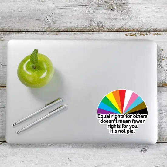 Equality Sticker, LGBTQ+ Pride Sticker, Equality for All, Gay Pride, Queer Pride, Inclusive, Pride Month Decal Sticker 1556Full Color6 {3}
