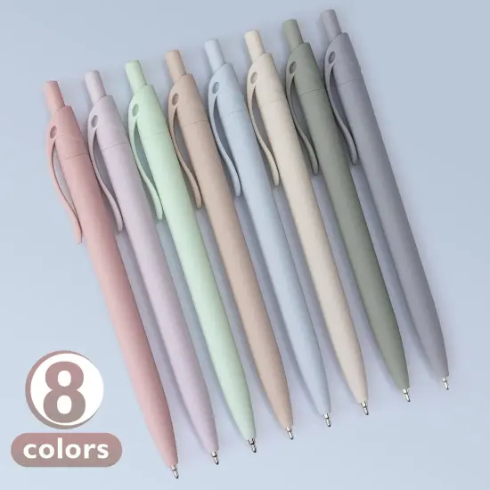 8-Pack Retractable Ballpoint Pens, Smooth Writing, Black Ink, Comfortable Grip, Ideal for Office, School & Everyday Use {5}