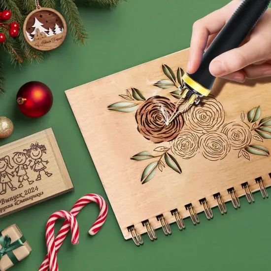Professional Wood Burning Kit, Pro1 Wood Burners for Wood Burning Pyrography with 20 Wire Nibs Tips Including Ball Tips {2}