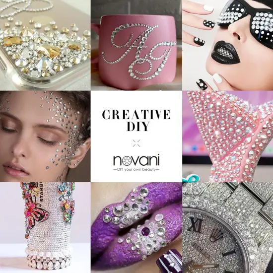 576pcs Clear Rhinestones Flat Back Round Rhinestone Style 2088 Sparkly Crystal Gemstones for Nail Art and Crafting,SS10 {5}