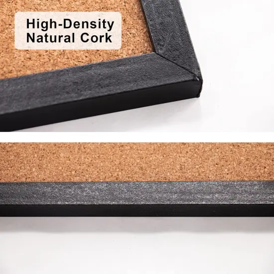 Black Cork Board Bulletin Board, 14.6"X 11(Black) {2}