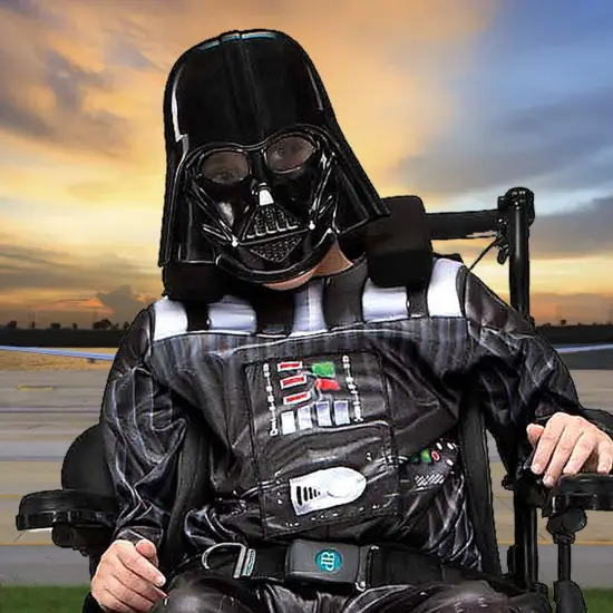 Star Wars Darth Vader Adaptive Kids Costume with Mask and Jumpsuit {6}