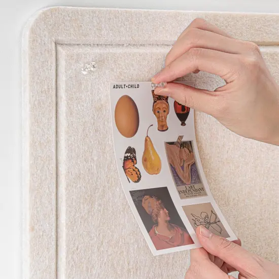 36 x 24 inches Felt Board - Cork Board Alternative for Wall(Oatmeal) {4}