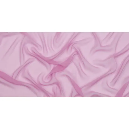 1 Yard Luxury Silk Chiffon Textile Sheer Delicate Regal Orchid 54 inch Width {4}