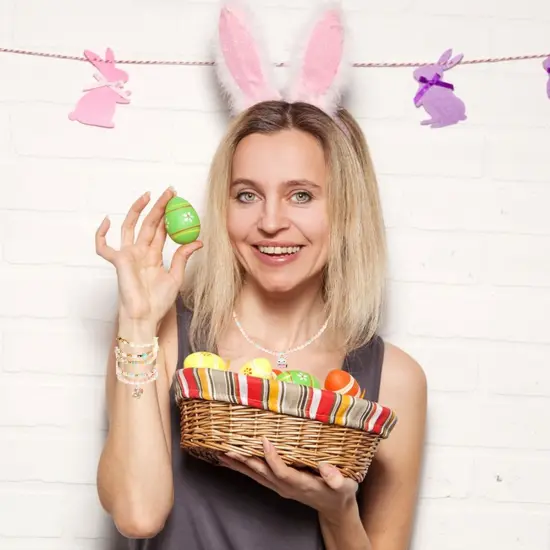 Upseller - Large - Multicolor - Easter Bunny Beading 8243 pcs Decorative set with assessories jewellery making crafts - 8243,1 Set {2}