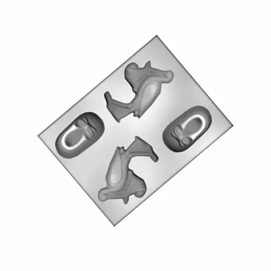 Stork & Bootie Chocolate Mold for Baby Shower Treats {5}