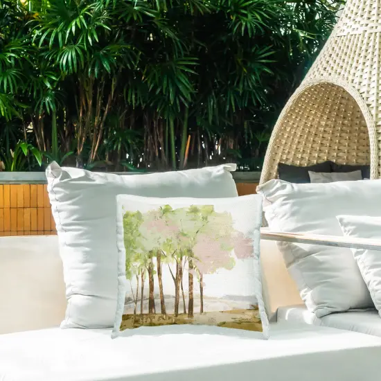 Stupell Industries Spring Awakening Forest Outdoor Pillow, 18 x 7 x 18 {2}