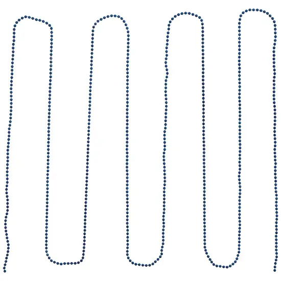 Northlight Shiny Beaded Christmas Garland -15' x .25" - Sapphire Blue - Unlit {3}