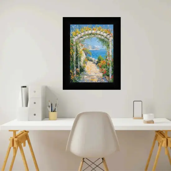 Modern Gallery Wall Gloss Black Picture Frame 24x30 frame {1}