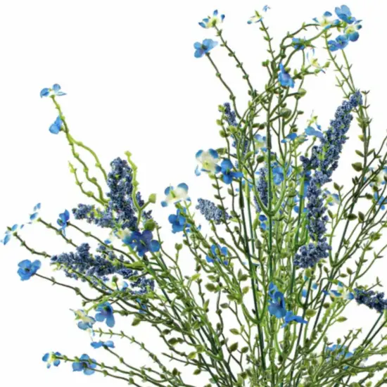 18" Baby's Breath & Lavender Filler Bush: Blue {3}