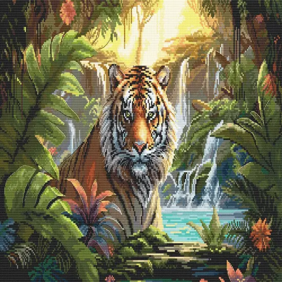 Waterfall rest L9900 Counted Cross Stitch Kit {1}