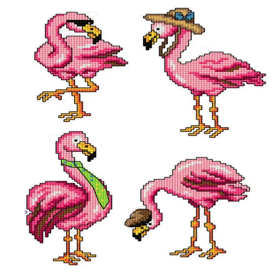 Flamingo 201CS Counted Cross-Stitch Kit {1}