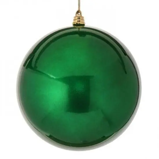 6" Green Candy Apple Ball Ornament {2}