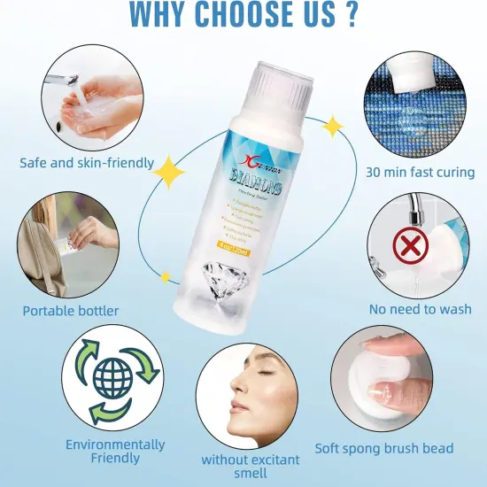 Diamond Painting Sealer 3-Pack 360ML 5D Diamond Painting Glue Sealer Diamond Art Glue Sealer Permanent Hold & Shine Effect Diamond Painting Accessories & Tools Kits for Diamond Painting and Puzzle Glue (12OZ) {4}