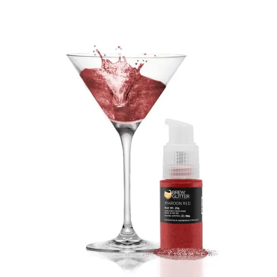 Maroon Red Edible Glitter Spray Pump | Brew Glitter&reg; {1}
