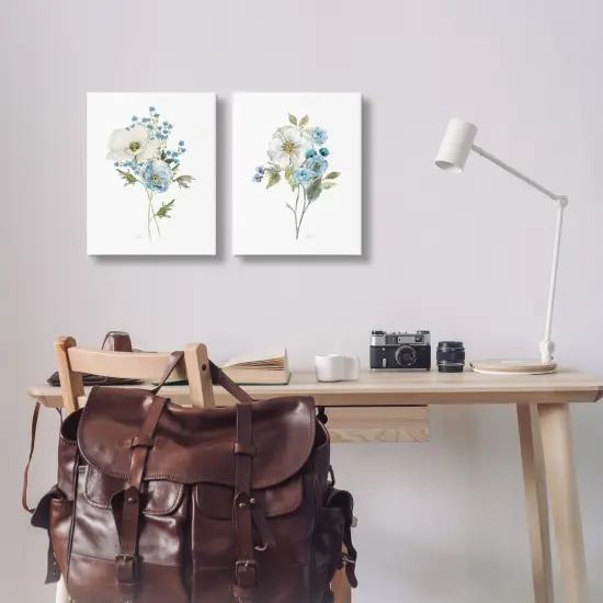 Stupell Industries Charming Mixed Blossom Florets 2pc Canvas Set By Livi Finn {2}