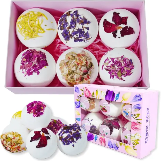 Flower Petals Bath Bombs for Women {1}