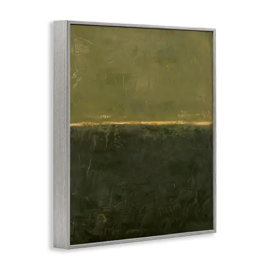 Stupell Industries Green Hued Rustic Abstract Framed Giclee By Design Fabrikken {3}