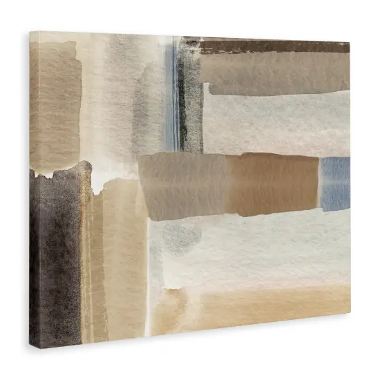 Stupell Industries Soft Brushed Neutral Pattern Canvas By Susan Jill {3}