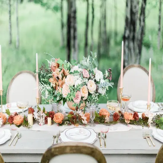 Artificial Peony Flower Garland - 6ft Silk Peony Orange Flower Garland Arch Flower Vine {6}