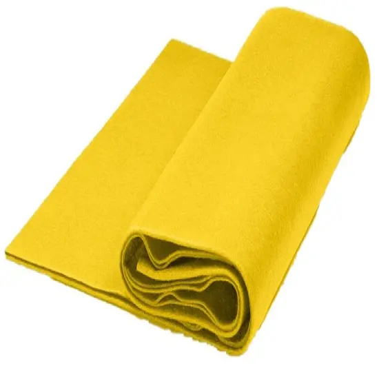 1 Yard Solid Color Craft Felt Fabric Acrylic 72 Inch Wide Bright Yellow {1}