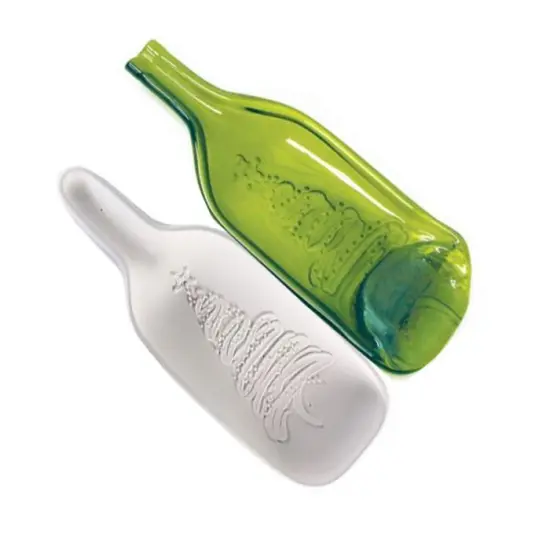 17&rdquo; x 6.25" x 2.75" Christmas Tree Bottle Slump Glass Fusing Kiln Mold {1}