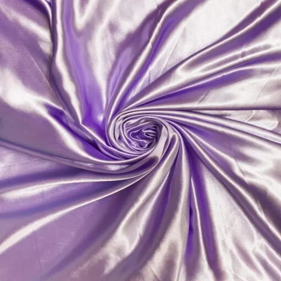 1 Yard Luxurious Crepe Satin Fabric Shiny Matte Double Sided Lilac 58 Inch Wide {3}
