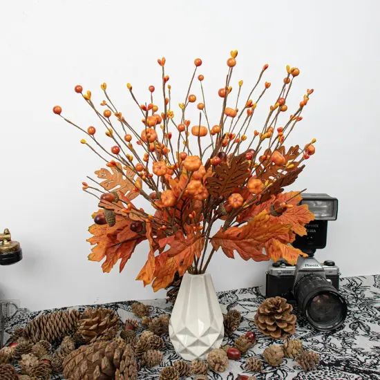 8 PCS Artificial Fall Picks for Thanksgiving {4}