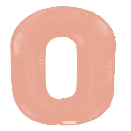 34" Numeral 0 Balloon - Rose Gold, 1ct {1}