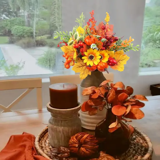 5 Pcs Fall Stems Artificial for Thanksgiving {3}