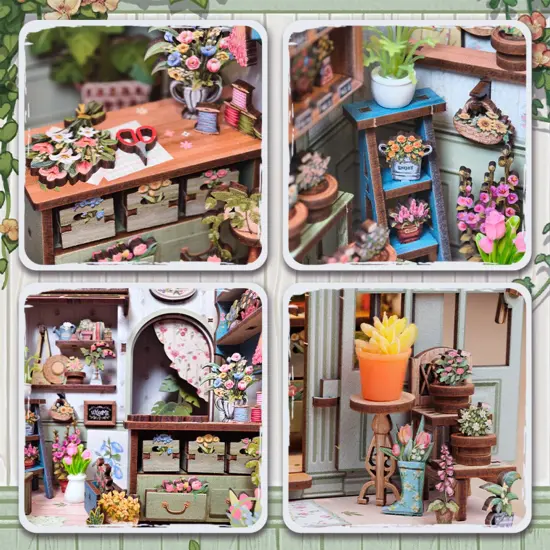 DIY Book Nook Kit - Champs-&Eacute;lys&eacute;es Florist {5}