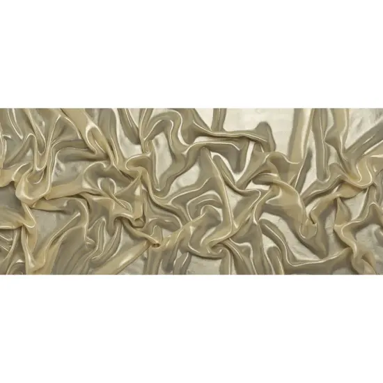 1 Yard Metallic Gold Chiffon Fabric Sheer Liquid Sheen Polyester 60" Width {3}