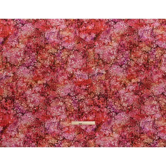 1 Yard Coral Reef Bubbles Quilting Cotton Fabric Bliss Collection Red Fuchsia Coral 43 inch Width {3}