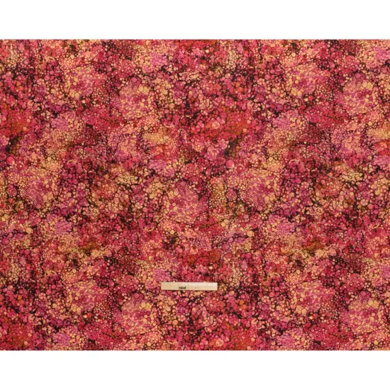1 Yard Rose Petal Bubbles Quilting Cotton Fabric Bliss Collection Pink Red White 43 inch Width {3}