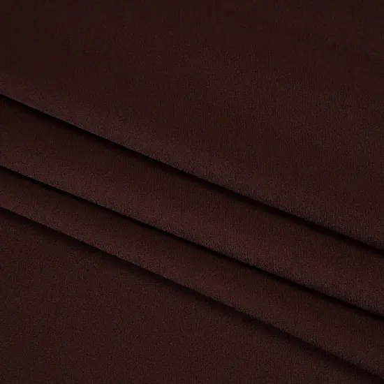 1 Yard Chocolate Brown Crepe Back Satin Fabric Designer Deadstock 59 inch Width {3}