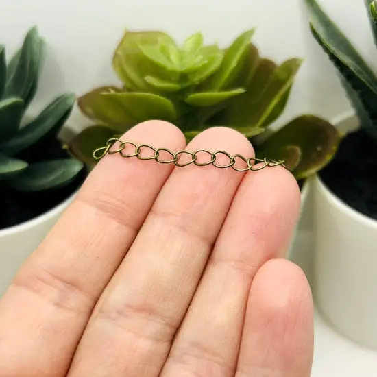 Bronze Iron Necklace Extenders, 5cm {3}