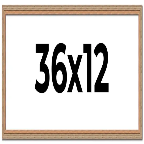 Panoramic Deco Brown Picture Frame - UV Acrylic, Foam Board Backing, Hanging Hardware {1}