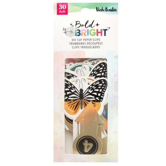 Vicki Boutin Bold And Bright Die-Cut Paper Clips-30 Pieces {1}