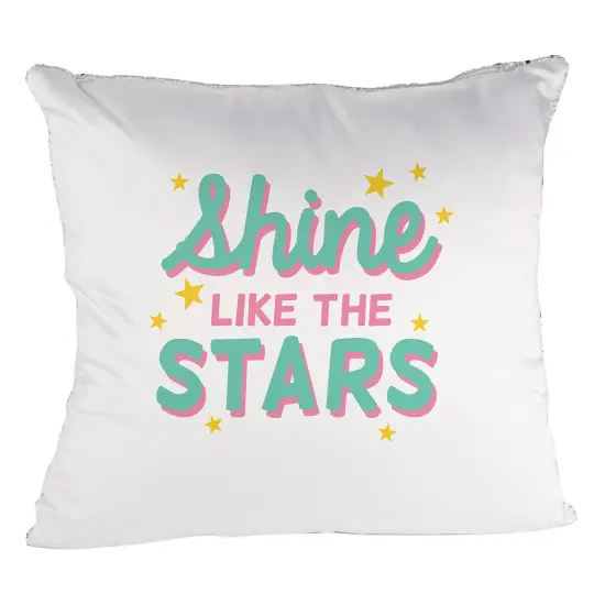 Craft Express Flip Sequin Sublimation Pillow Covers 4/Pkg-White/Silver {6}