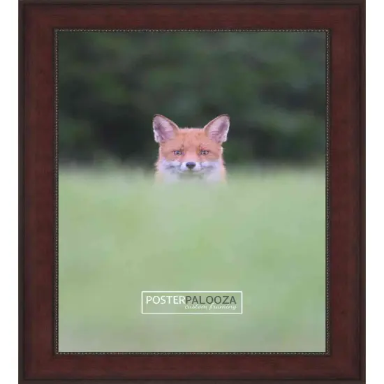 Square Distressed Brown Picture Frame - UV Acrylic, Foam Board Backing, Hanging Hardware {3}