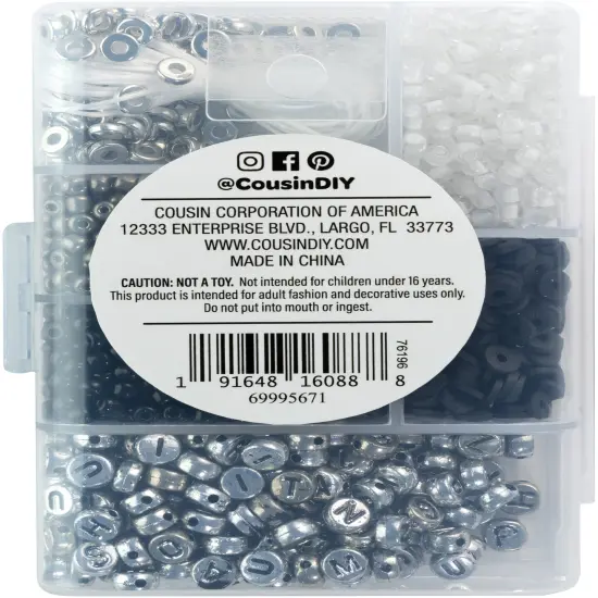 CousinDIY Mosaic Bracelet Kit-Jet {3}