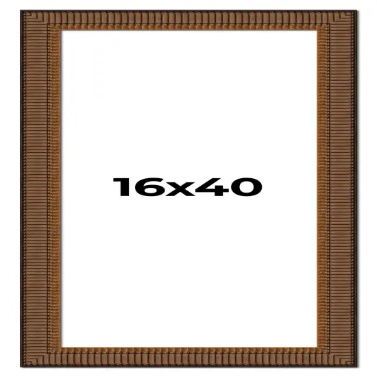 Panoramic Museum Black Picture Frame - UV Acrylic, Foam Board Backing, Hanging Hardware {1}